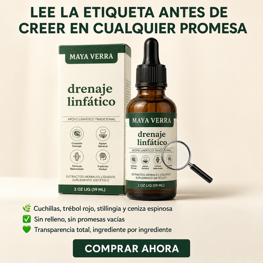 Maya Verra Drenaje Linfático — Gotas Herbales · Ligereza Diaria · 59 ml